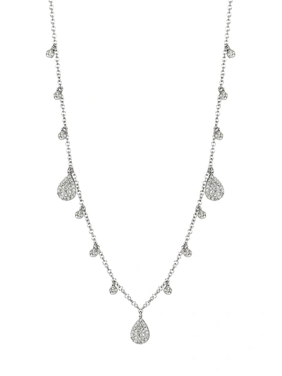 Meira T Men's 14k White Gold & Diamond Multi-charm Necklace