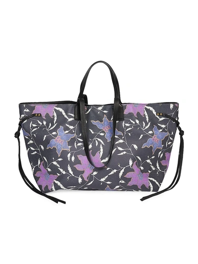 Isabel Marant Wydra Printed Tote Bag In Black