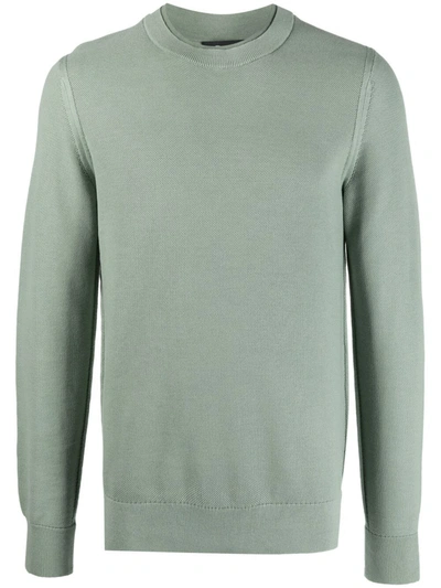 Theory Men's Mattis Organic Cotton Waffle-knit Pullover In Fennel