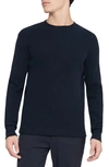 Theory Men's Mattis Organic Cotton Waffle-knit Pullover In Baltic
