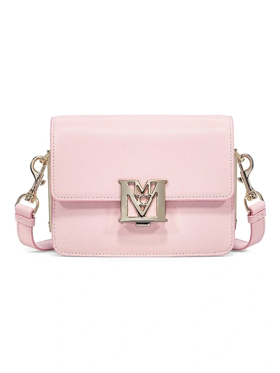 Mcm Women's Mena Leather Shoulder Bag In Powder Pink