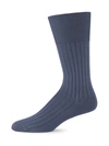 Marcoliani Women's Cotton Dress Socks In Avio