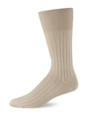 Marcoliani Cotton Dress Socks In Khaki