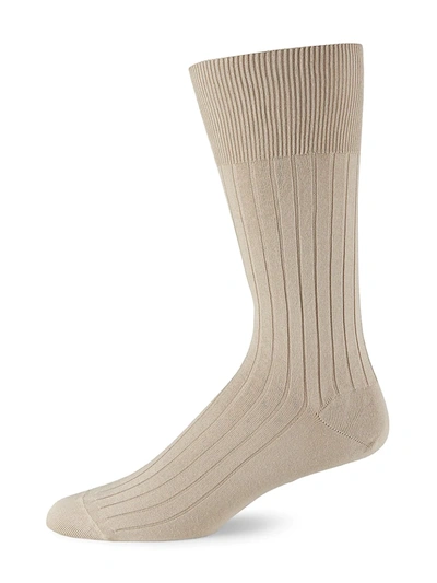 Marcoliani Cotton Dress Socks In Khaki