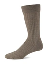 Marcoliani Solid Merino Wool Socks In Natural