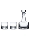 Orrefors Erik 3-piece Glass Double Old-fashioned & Decanter Set