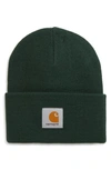 Carhartt Watch Hat In Bottle Green