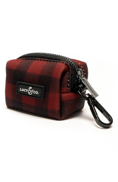 Lucy And Co Lucy & Co. The Holly Jolly Poop Bag Holder In Red