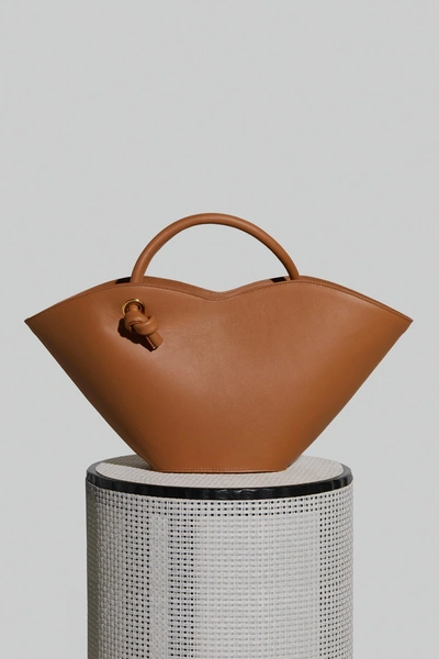 Folklore Small Cella Bag In Camel Leather In Brown