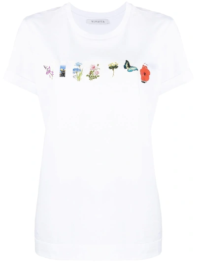 Vivetta Floral-print T-shirt In White