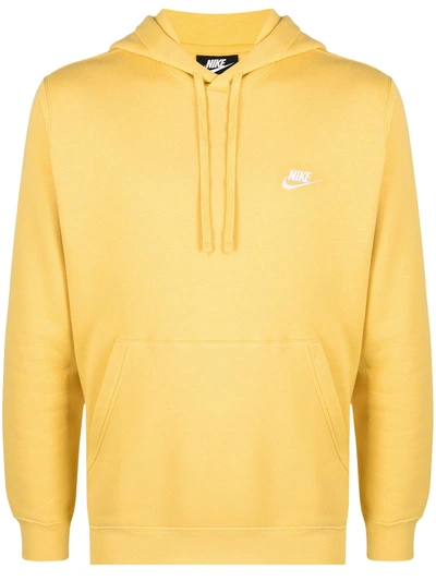 Nike Swoosh Hooded Sweatshirt In Yellow
