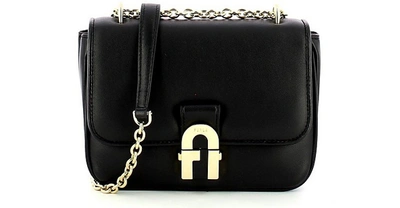 Furla Handbags Black Cosy Mini Shoulder Bag In Noir