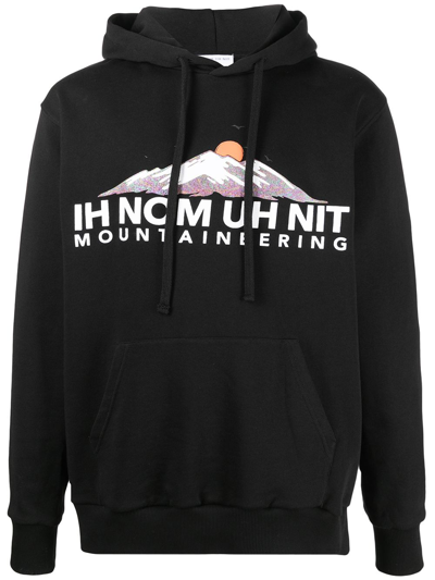 Ih Nom Uh Nit Logo Drawstring Hoodie In Black