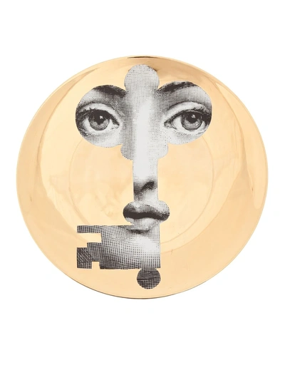 Fornasetti Plate In Metallic