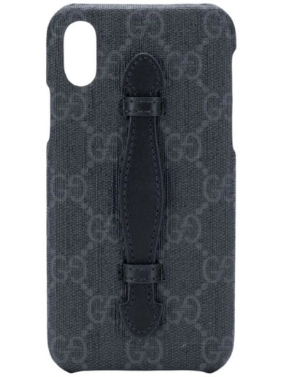 Gucci Monogram Iphone X Case In Black