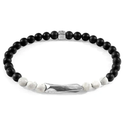 Anchor & Crew White Howlite Orinoco Silver & Stone Bracelet
