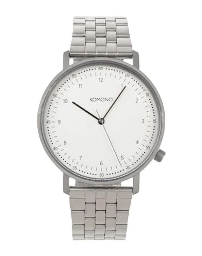 Komono Wrist Watch In Silver