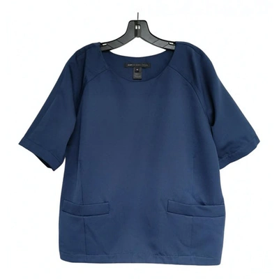 Pre-owned Marc By Marc Jacobs Blue Polyester Top