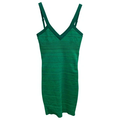 Pre-owned Guess Mini Dress In Green