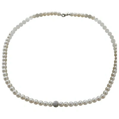 Pre-owned Bliss White Pearls Necklace