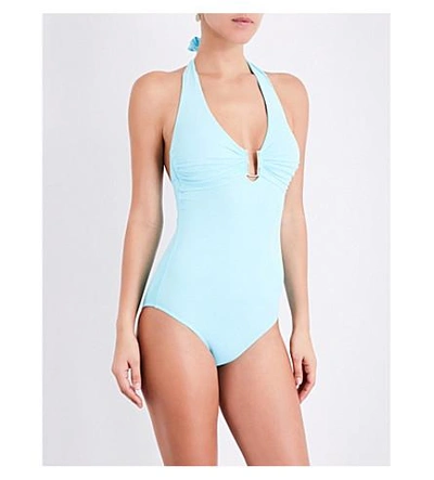 Melissa Odabash Tampa Plunging Swimsuit In Sky