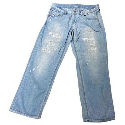 Pre-owned Bcbg Max Azria Blue Cotton Jeans