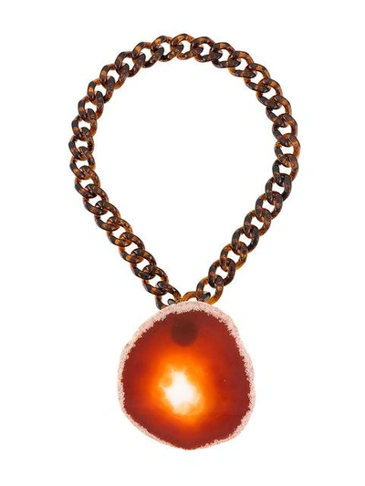Givenchy Large Agate Necklace