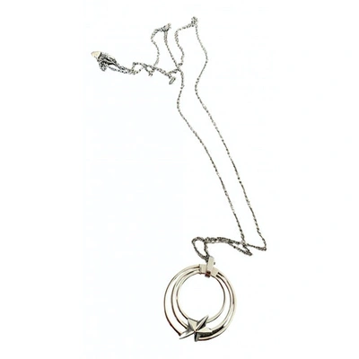 Pre-owned Mugler Silver Steel Necklace