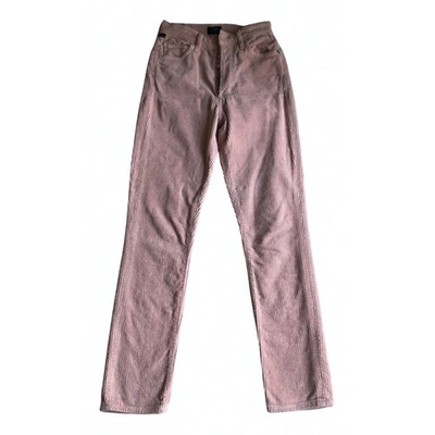 Pre-owned Citizens Of Humanity Slim Pants In Pink