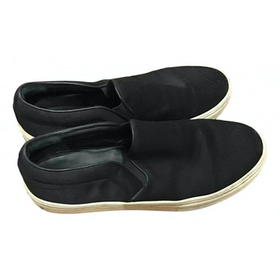 Pre-owned Celine Elliot Cloth Trainers In Black