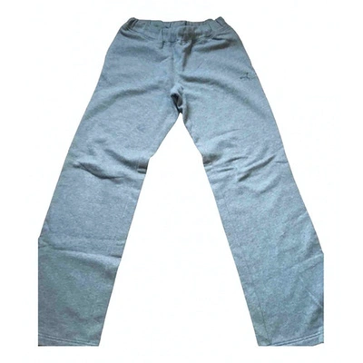 Pre-owned Puma Grey Cotton Trousers