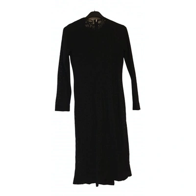Pre-owned Laurence Dolige Lace Dress In Black
