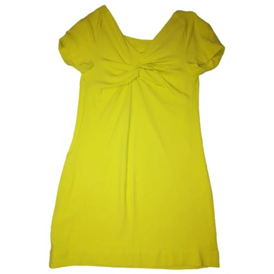 Pre-owned Patrizia Pepe Mini Dress In Yellow