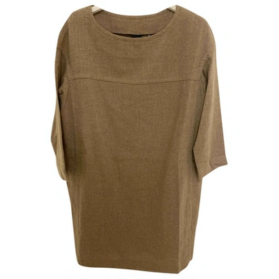 Pre-owned Aspesi Cashmere Mid-length Dress In Beige