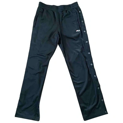 Pre-owned Fila Large Pants In Black