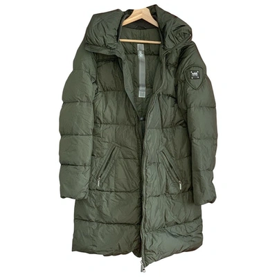 Pre-owned Add Puffer In Navy