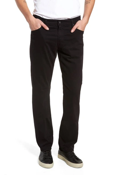 Ag Graduate Sud Straight Leg Pants In Super Black