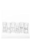 Fortessa Swirl Set Of 6 Double Old Fashioned Glasses In Clear