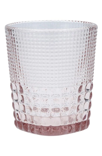Fortessa Malcom Set Of 6 Double Old Fashioned Glasses In Pink