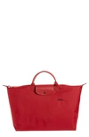 Longchamp Le Pliage Club Tote In Red