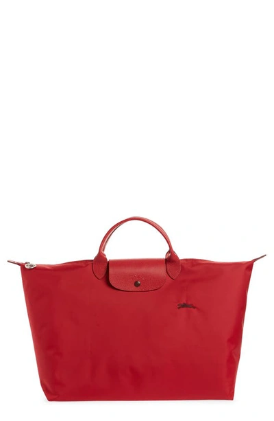Longchamp Le Pliage Club Tote In Red