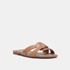 Coach Women's Essie Leather Sandals In Natural