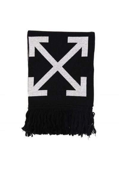 Off-white Scarf In Black White