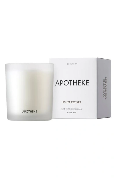 Apotheke Signature Candle In White Vetiver