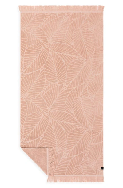 Slowtide Kalo Fringe Bath Towel In Light/ Pastel Pink