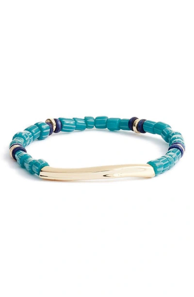 Akola Ethel Fearless Stretch Bracelet In Teal