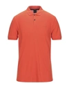 Hugo Boss Polo Shirts In Orange