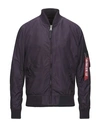 Alpha Industries Bomber In Deep Purple