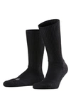 Falke Walkie Ergo Crew Socks In Black