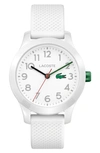 Lacoste Kid's L.12.12 Watch With White Silicone Strap - One Size